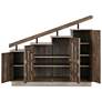 Barstead 45 1/2" Wide Reclaimed Oak Staircase Shoe Cabinet