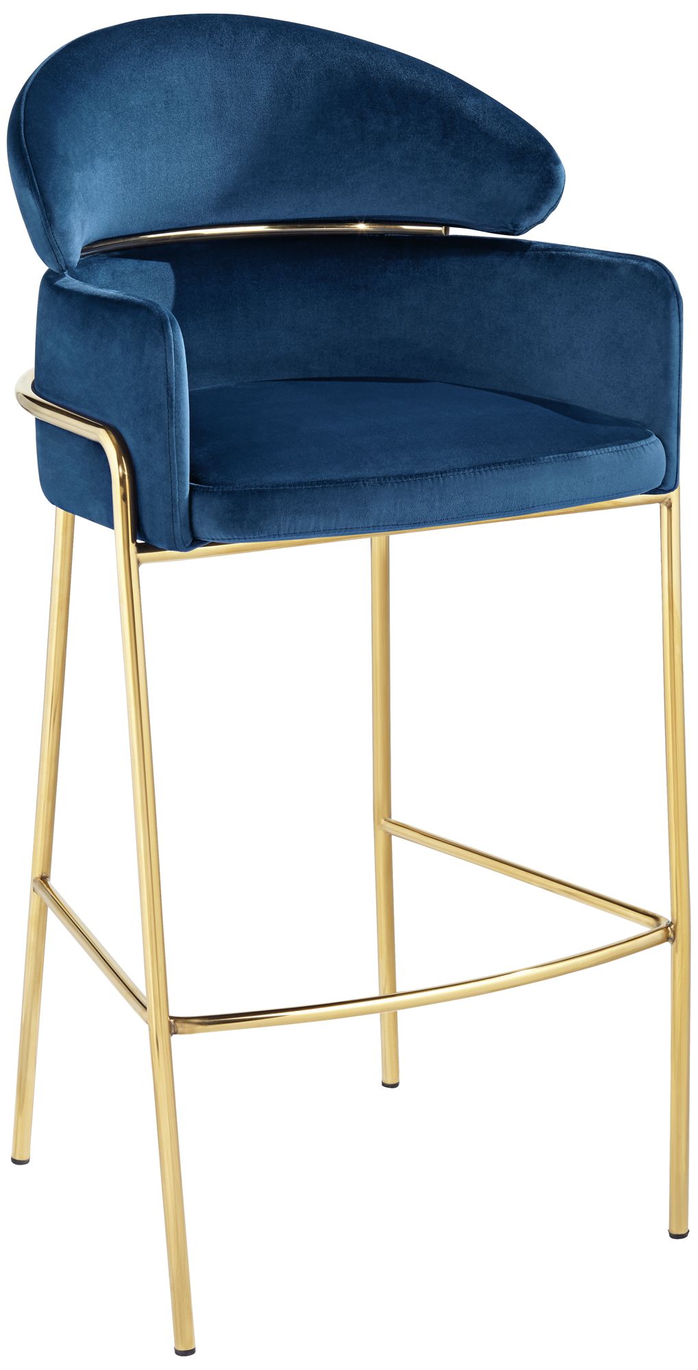 Navy and deals gold bar stools