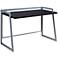 Bartina 48" Wide Black Nickel Rectangular Folding Desk