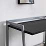 Bartina 48" Wide Black Nickel Rectangular Folding Desk