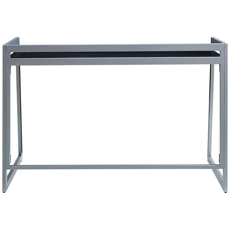 Image 7 Bartina 48" Wide Black Nickel Rectangular Folding Desk more views