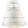 Bartlett 10 1/4" High Vintage French White Finish Wall Sconce