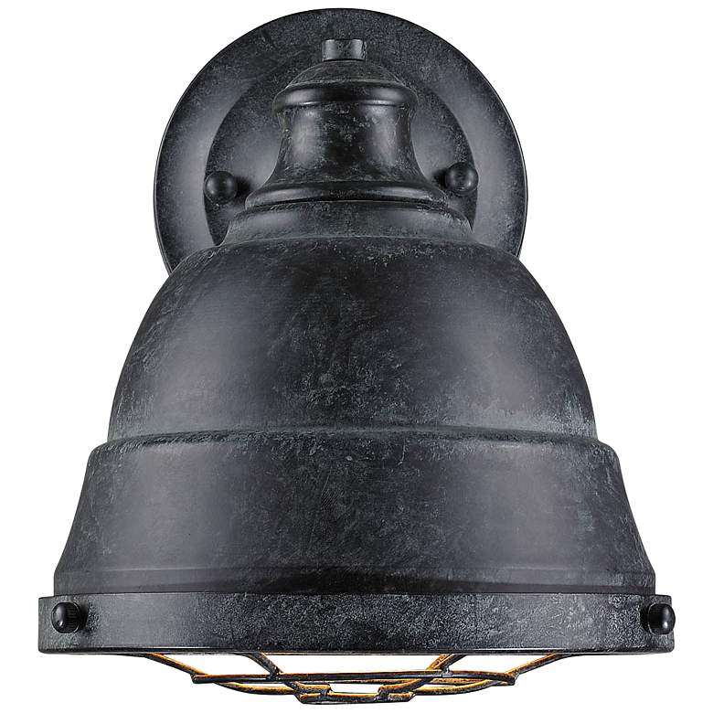 Image 2 Bartlett 10 1/4 inch High Black Patina Wall Sconce