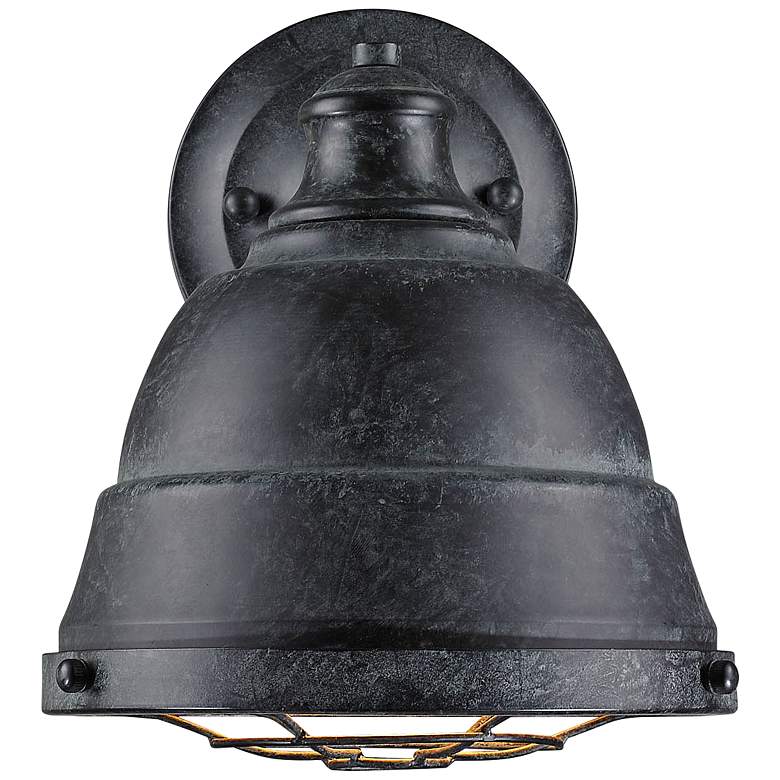Image 2 Bartlett 10 1/4" High Black Patina Wall Sconce