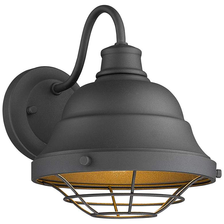 Image 2 Bartlett 10 1/4 inch High Natural Black Outdoor Wall Light