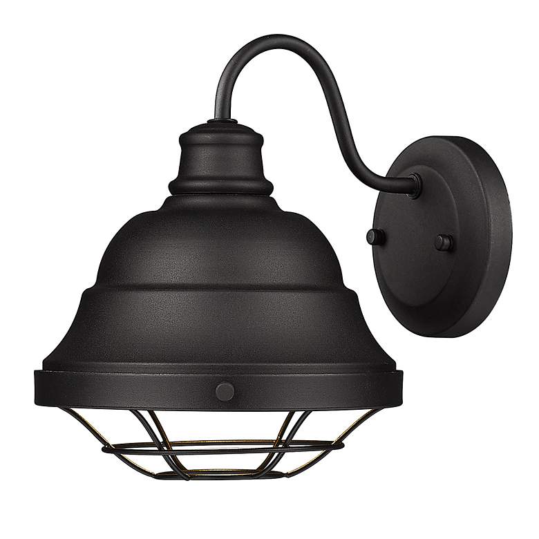 Image 4 Bartlett 10 1/4" High Natural Black Outdoor Wall Light more views