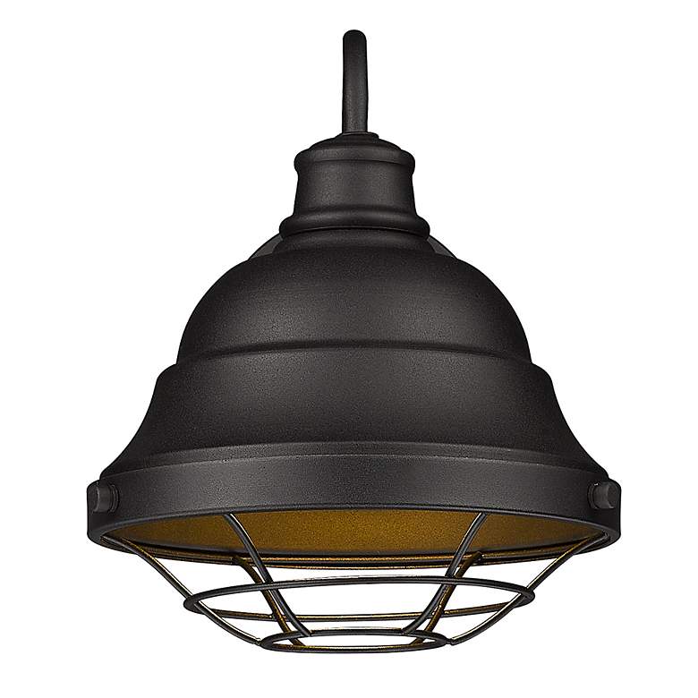 Image 6 Bartlett 10 1/4" High Natural Black Outdoor Wall Light more views