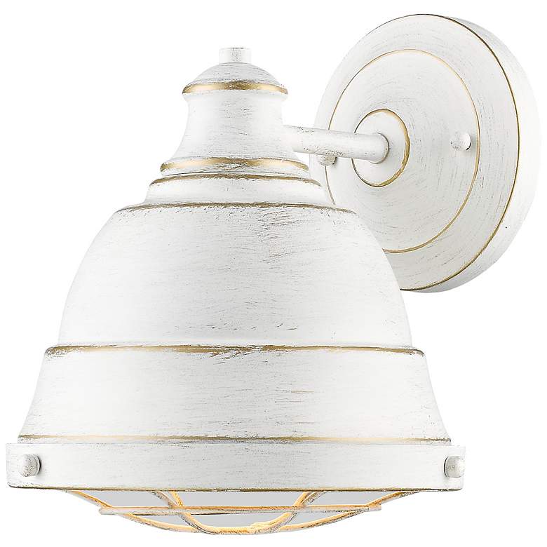 Image 4 Bartlett 10 1/4" High Vintage French White Finish Wall Sconce more views