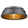 4_Bartlett 14" Wide Black Patina Ceiling Light more views