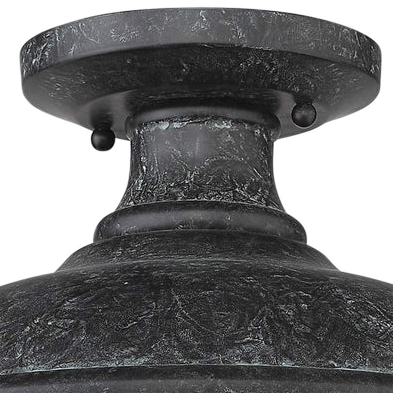 Image 4 Bartlett 14" Wide Black Patina Semi-Flush Ceiling Light more views