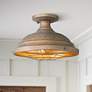 1_Bartlett 14" Wide Copper Patina Semi-Flush Ceiling Light