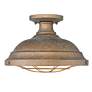 3_Bartlett 14" Wide Copper Patina Semi-Flush Ceiling Light more views