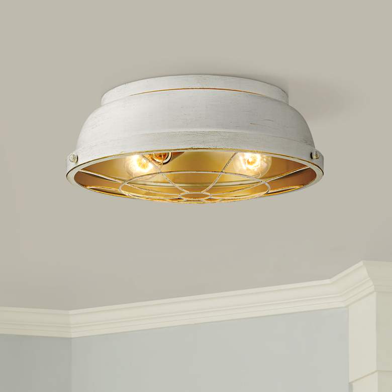 Image 1 Bartlett 14 inch Wide French White Ceiling Light