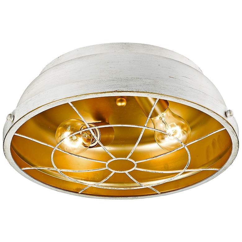 Image 3 Bartlett 14 inch Wide French White Ceiling Light more views