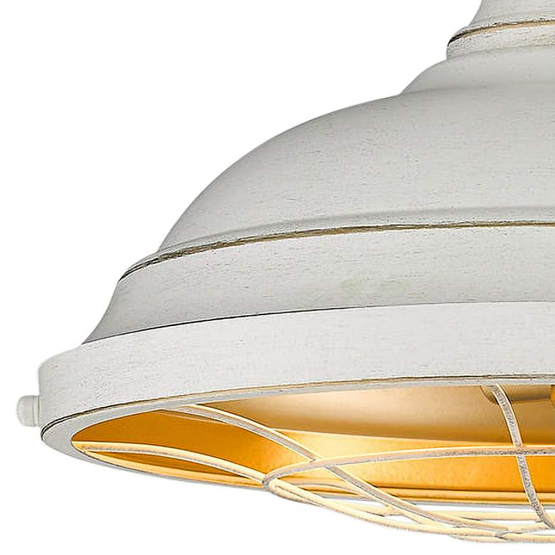 Image 3 Bartlett 14" Wide French White Semi-Flush Ceiling Light more views