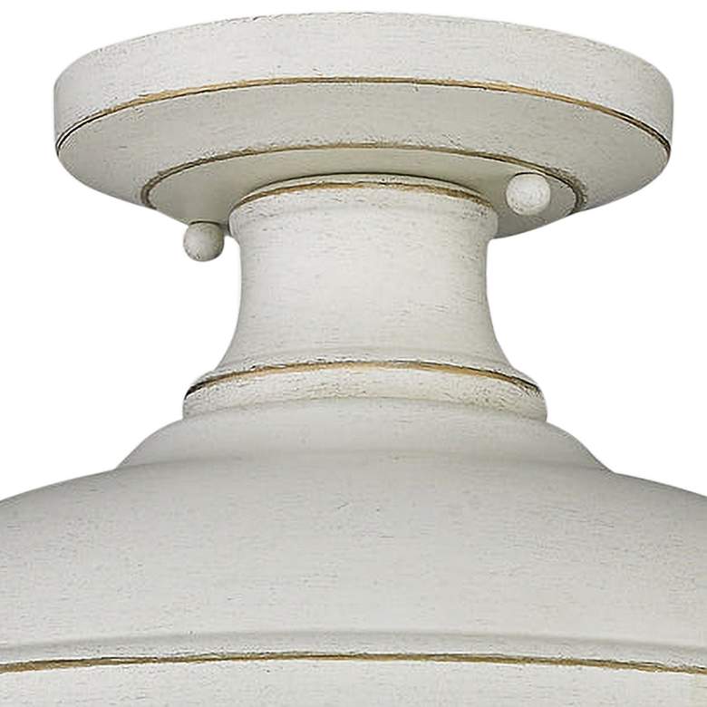 Image 4 Bartlett 14" Wide French White Semi-Flush Ceiling Light more views