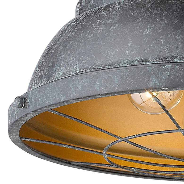 Image 3 Bartlett 16 1/2" Wide Black Patina Ceiling Light more views