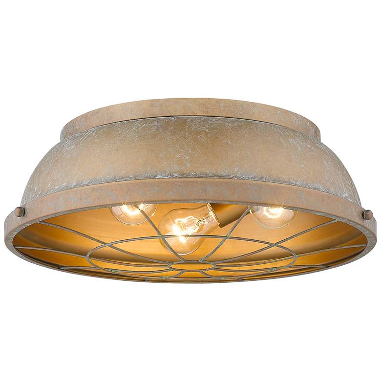 Image 2 Bartlett 16 1/2 inch Wide Copper Patina Ceiling Light