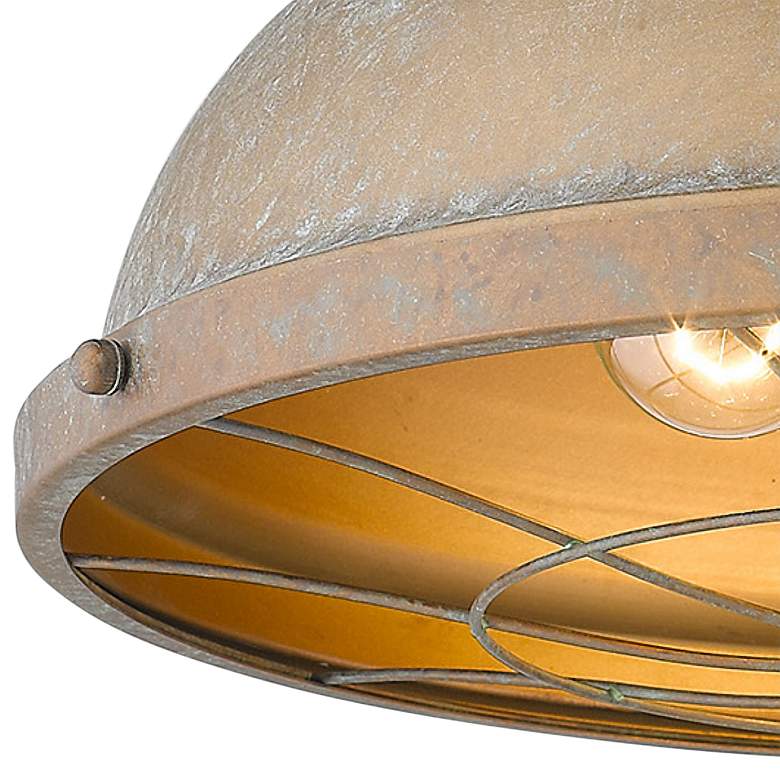 Image 3 Bartlett 16 1/2" Wide Copper Patina Ceiling Light more views