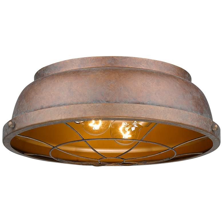 Image 5 Bartlett 16 1/2 inch Wide Copper Patina Ceiling Light more views