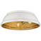 Bartlett 16 1/2" Wide French White Ceiling Light