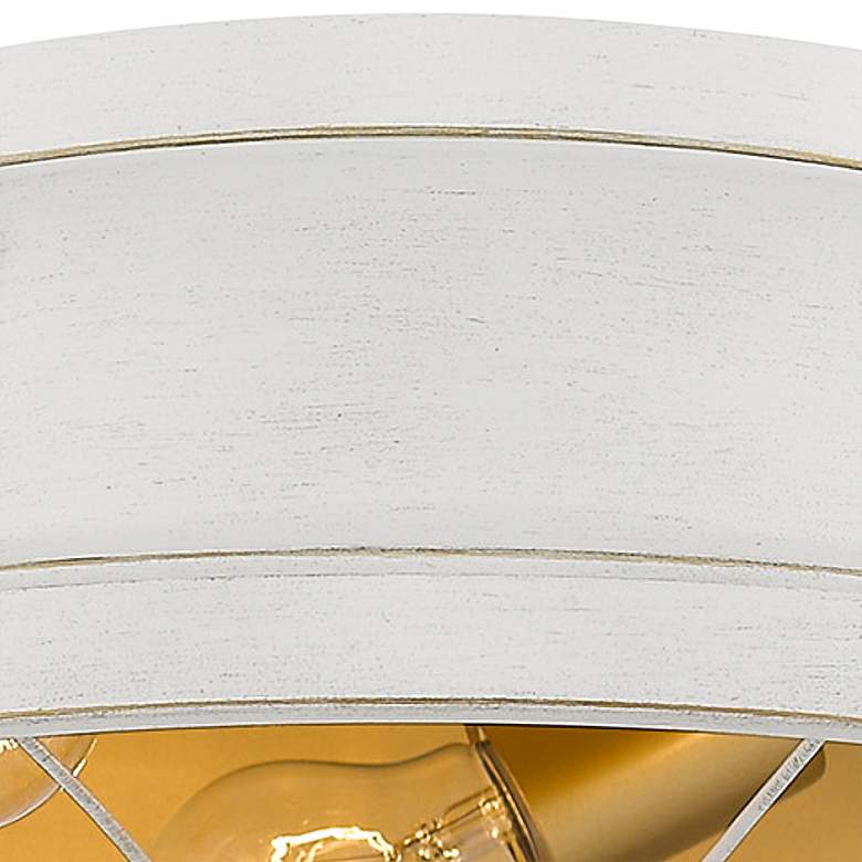 Image 4 Bartlett 16 1/2 inch Wide French White Ceiling Light more views