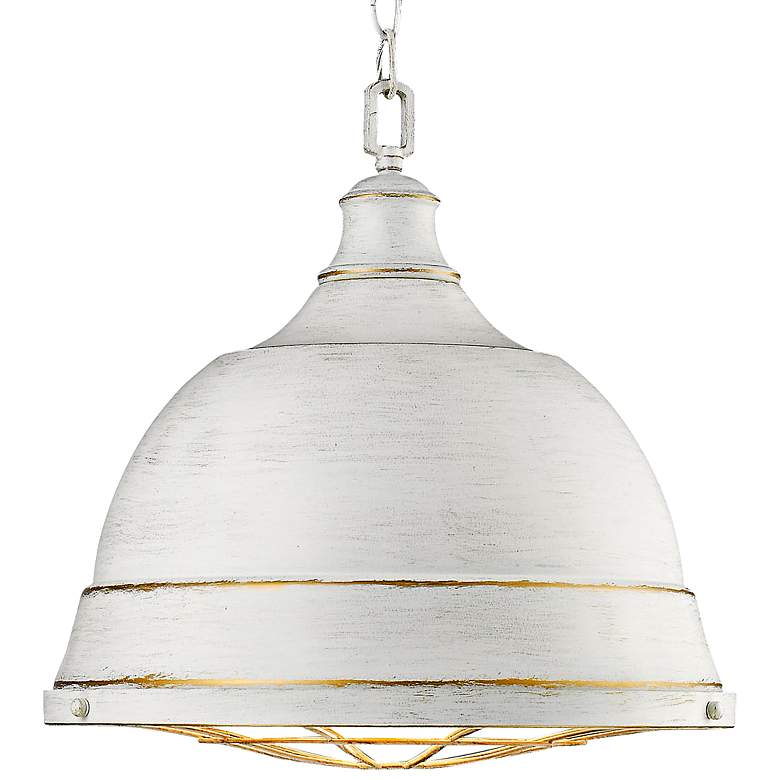 Image 2 Bartlett 16 1/2 inch Wide French White Pendant Light