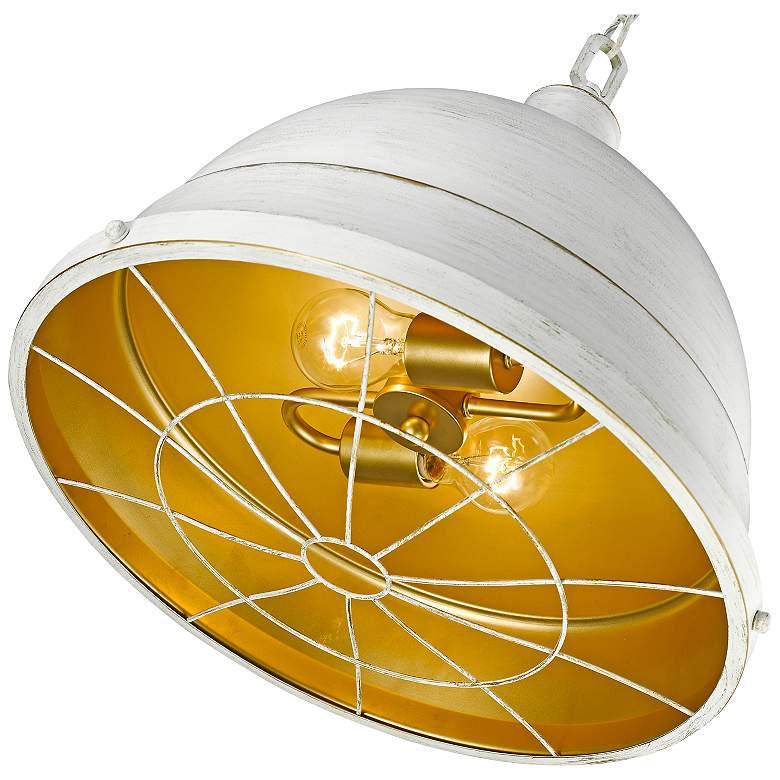 Image 3 Bartlett 16 1/2" Wide French White Pendant Light more views