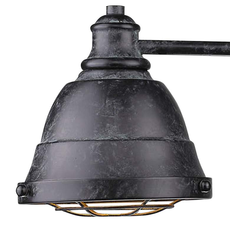 Image 2 Bartlett 24 1/4 inch Wide Black Patina 3-Light Bath Light more views