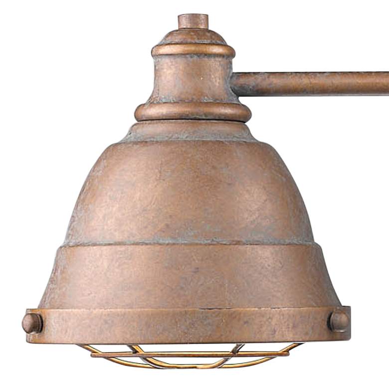 Image 2 Bartlett 24 1/4 inch Wide Copper Patina 3-Light Bath Light more views