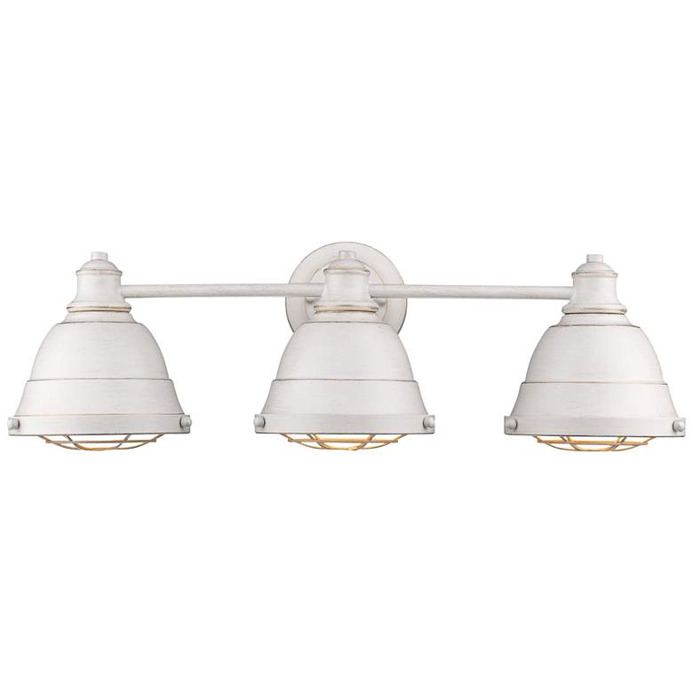 Image 1 Bartlett 24 1/4 inch Wide French White 3-Light Bath Light