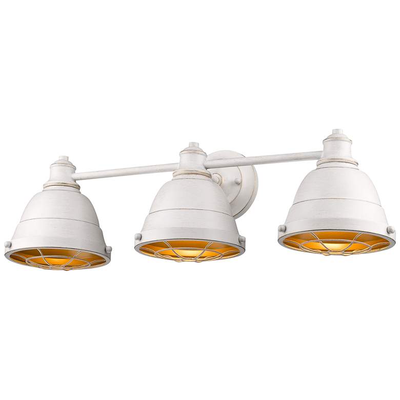 Image 3 Bartlett 24 1/4" Wide French White 3-Light Bath Light more views