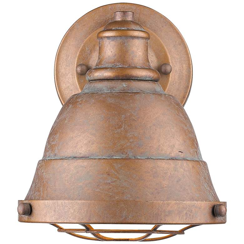 Image 1 Bartlett 8 1/4 inch High Copper Patina Bath Light