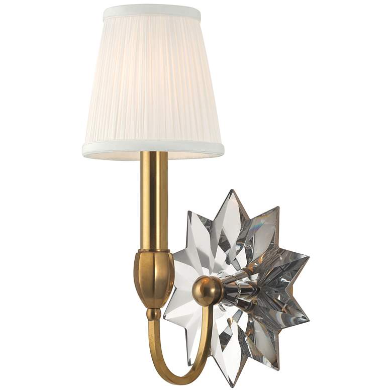 Image 1 Barton 1 Light Wall Sconce Aged Brass