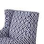 Barton Navy Fabric Wing Back Accent Chair