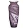 Barton Purple Swirl 12 1/2" High Medium Glass Vase