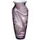 Barton Purple Swirl 14 1/2" High Large Glass Vase