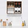 Thumbnail1 of Bartow Restored Wood Wine Rack Shelf with Glass Holder