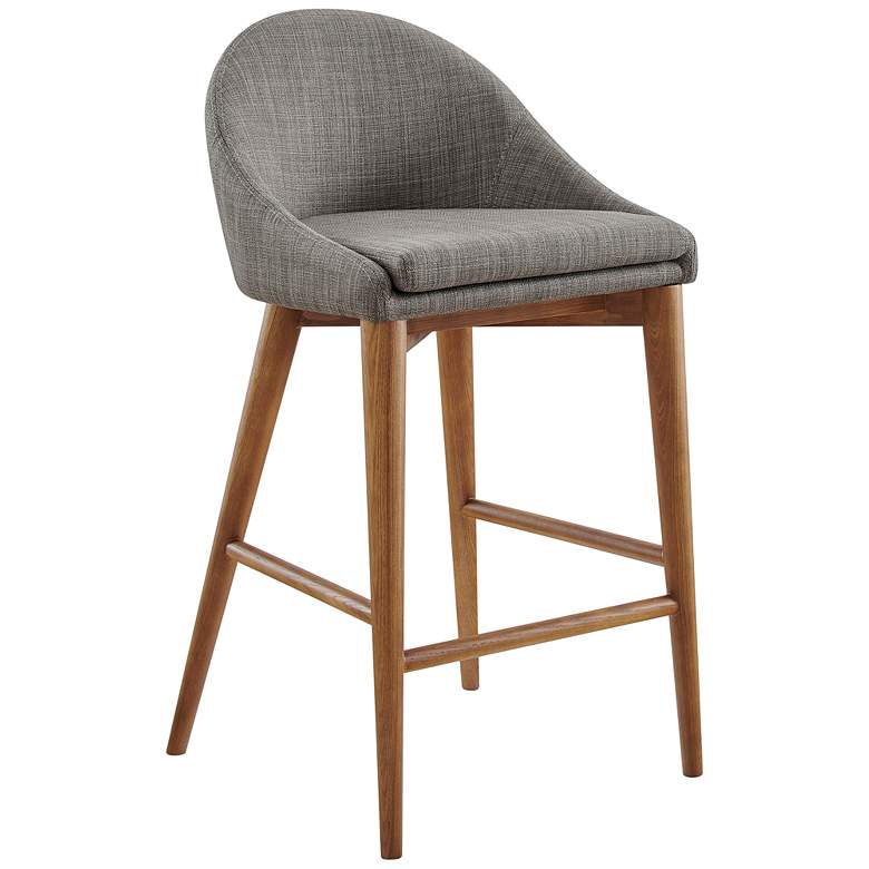 Image 2 Baruch 26 1/2 inch Dark Gray Fabric Counter Stool