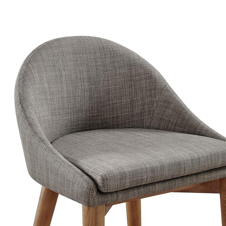 Image 3 Baruch 26 1/2" Dark Gray Fabric Counter Stool more views