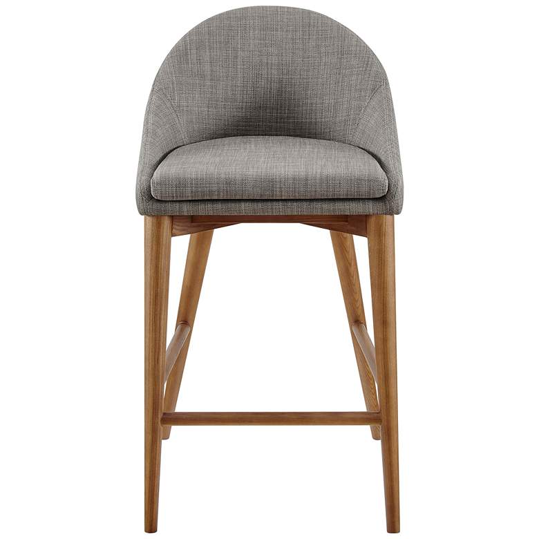Image 4 Baruch 26 1/2" Dark Gray Fabric Counter Stool more views