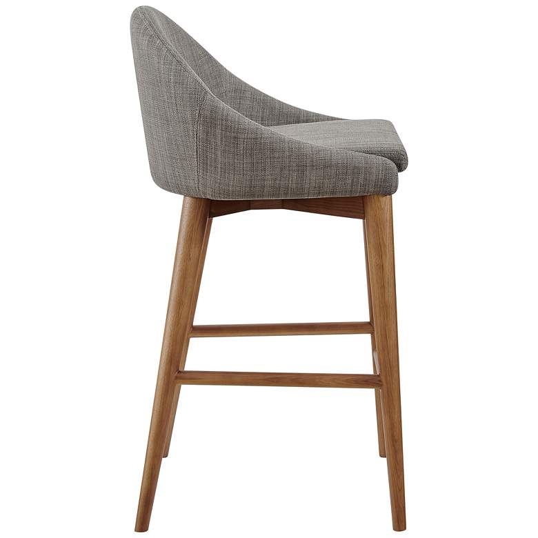 Image 5 Baruch 26 1/2" Dark Gray Fabric Counter Stool more views