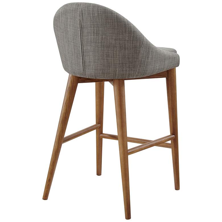Image 6 Baruch 26 1/2" Dark Gray Fabric Counter Stool more views