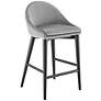 1_Baruch 26 1/2" Gray Velvet Counter Stool