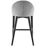 Baruch 26 1/2" Gray Velvet Counter Stool