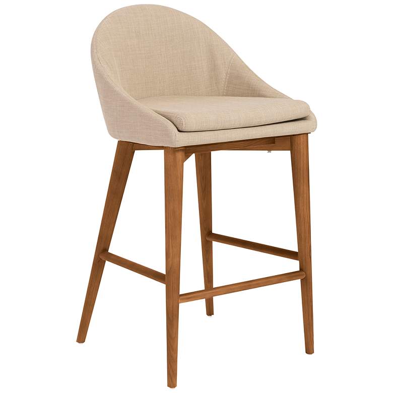 Image 2 Baruch 26 1/2 inch Tan Fabric Counter Stool
