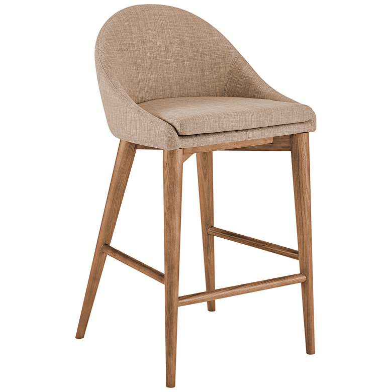 Image 1 Baruch 26 1/2" Tan Fabric Counter Stool