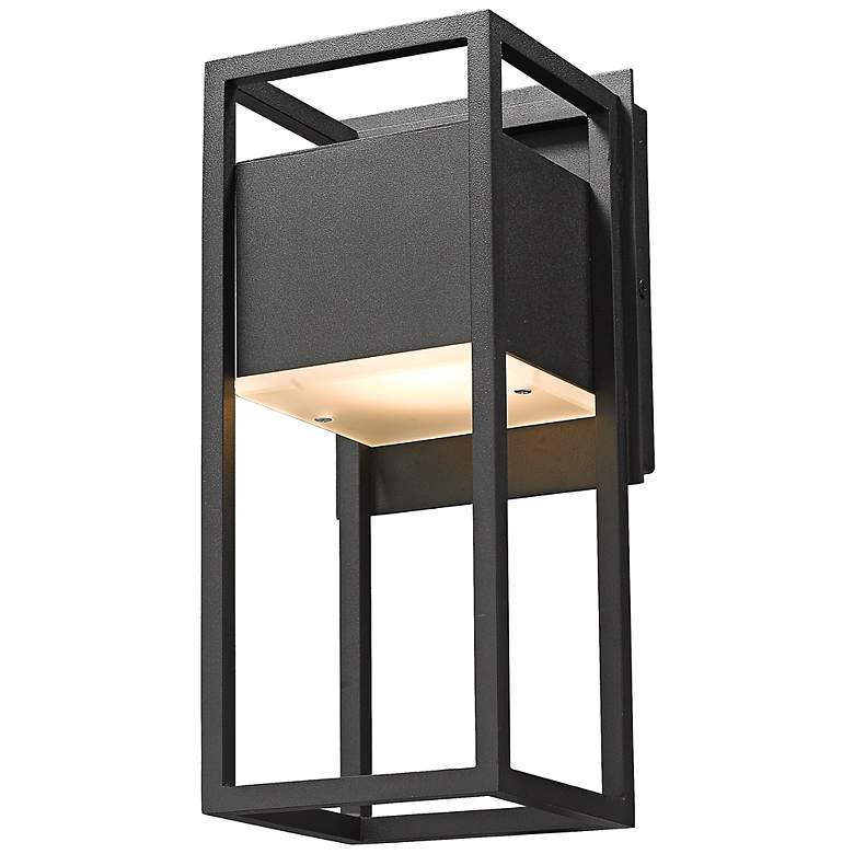 Image 6 Barwick 12 1/2" High Black LED Outdoor Wall Light more views