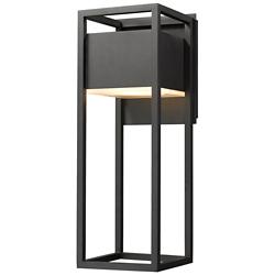 Barwick 18 1/4" High Black LED Outdoor Wall Light