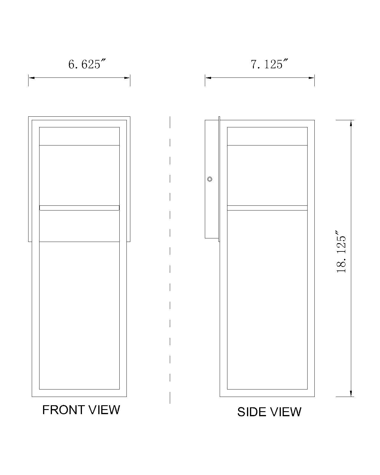 Barwick 18 1/4" High Black LED Outdoor Wall Light